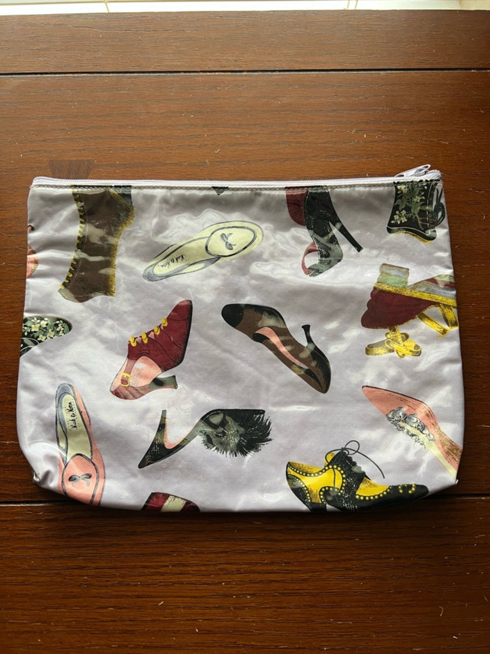 Nick & Nora  Purple High Heels Cosmetic Makeup Bag